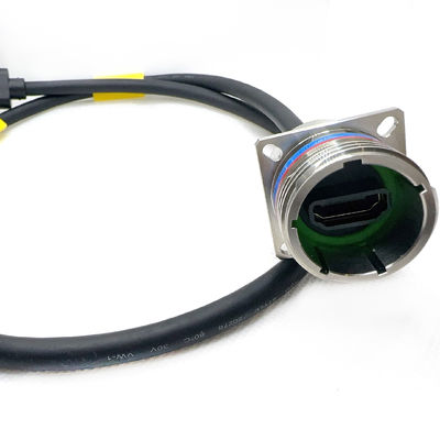 qualità  YW3 20E06S-K Stainless Steel Passivated HDMI Connector for Professional Applications.D38999 Series with HDMI.High Definition Multimedia Interface fabbrica