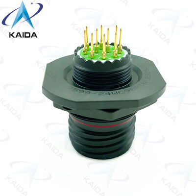 10 perni maschili Contenitore di noccioline per MIL-DTL-38999 Serie III. D38999/24WC98PCN.PCB tipo.Olive verde Cadmio