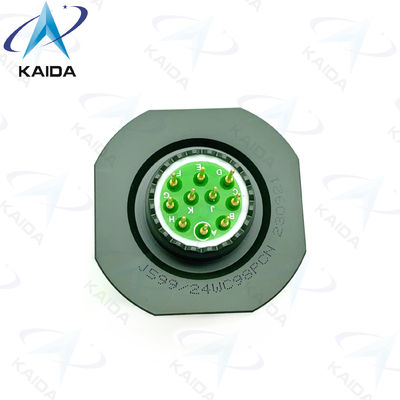 10 perni maschili Contenitore di noccioline per MIL-DTL-38999 Serie III. D38999/24WC98PCN.PCB tipo.Olive verde Cadmio