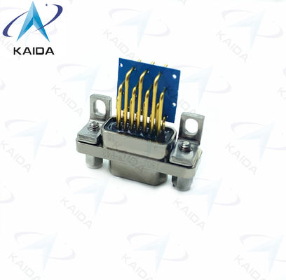 J30J-15TJWP Gold Over Nickel Contact Plating MDM Serie 15 Maschio Pini 90 gradi Contenitore