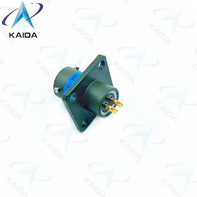 Nuca di accoppiamento in lega di alluminio MIL-DTL-26482 Serie I connettore in miniatura MS3112E08-02PNB Cadmio verde oliva