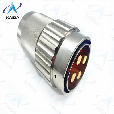 Connettore elettrico circolare della serie Y50DX in alluminio, nickel senza elettro, 4 contatti.Y50DX-D404TJ2