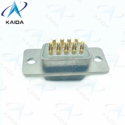 500V MIL-DTL-83513 Aluminium Micro D Receptacle Connector 500 Cicli di accoppiamento Contatti in lega di rame.DEM-9S-S3KLE