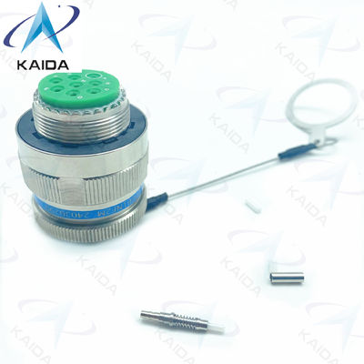 Durabilità connettore in fibra ottica crimp metallo blu Muti modalità cavo 500 cicli di accoppiamento D38999/26KE08B1NF2M acciaio inossidabile
