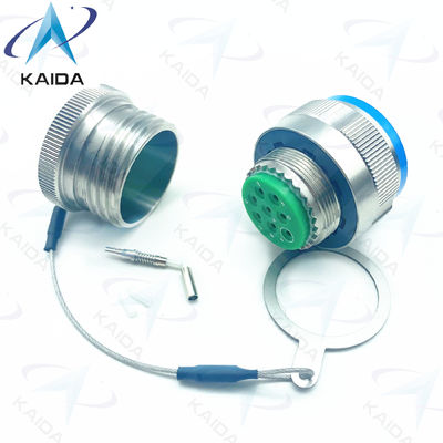Durabilità connettore in fibra ottica crimp metallo blu Muti modalità cavo 500 cicli di accoppiamento D38999/26KE08B1NF2M acciaio inossidabile