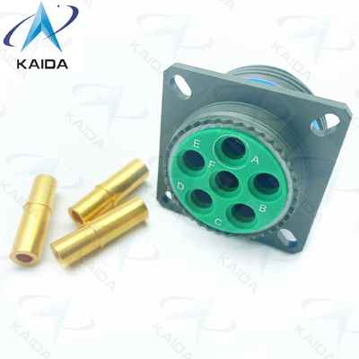 Connessione per il contenitore in lega di rame 6 contatti Finitura in oro MIL-DTL-38999 Serie 3.D38999/20WH06SA.8D Serie
