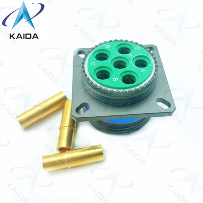 Connessione per il contenitore in lega di rame 6 contatti Finitura in oro MIL-DTL-38999 Serie 3.D38999/20WH06SA.8D Serie