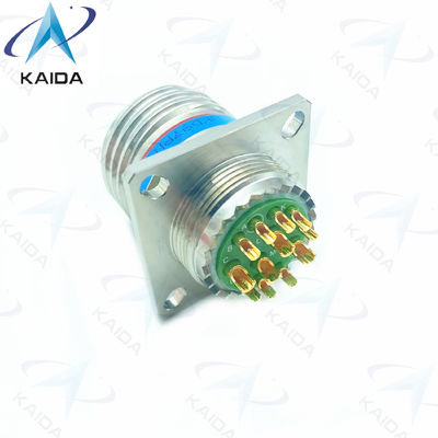 Collettore di ricevitore di finitura in oro a 12 contatti a filo per 500V di lega di rame D38999/20KD97PN-H in acciaio inossidabile
