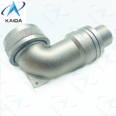 90° Spin Coupling EMI/RFI connettore di nichel senza elettro