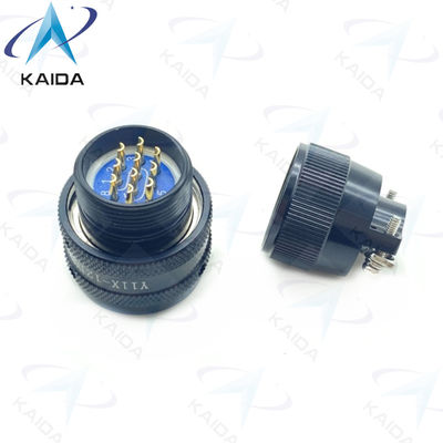Y11X Serie Anodizzato nero alluminio saldatura circulare connettore elettrico spina Y11X-1210TK2