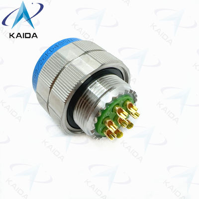 Accoppiamento a filo MIL-DTL-38999 Serie III..D38999/26KD48SN-H. Acciaio inossidabile passivato. Contatti per coppe di saldatura. Serie 8D.