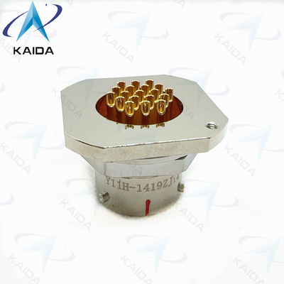Ricettacolo circolare con perni in alluminio della serie Y11P per PCB montato a bassa corrente Y11H-1419ZJ14.