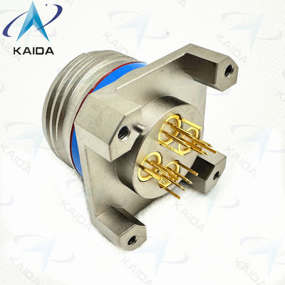 Endurance 500 Cycles Nickel senza elettro per ambienti a temperatura estrema.Customized Quadrax PCB Contact Receptacle