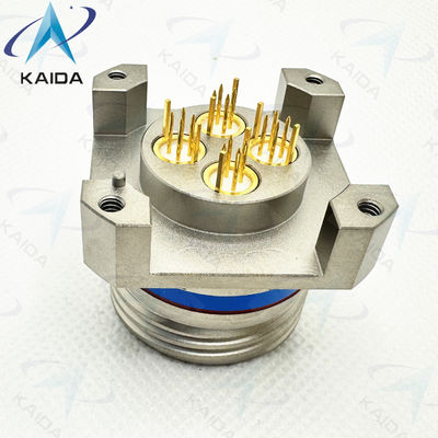 Endurance 500 Cycles Nickel senza elettro per ambienti a temperatura estrema.Customized Quadrax PCB Contact Receptacle