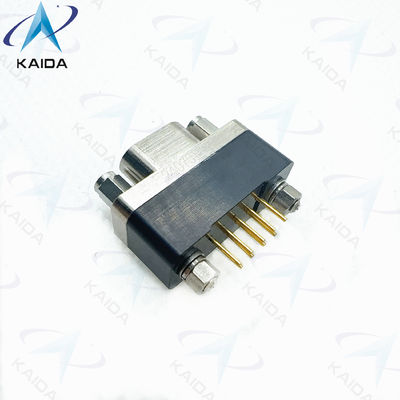 Verticale MIL-DTL-83513 Socket rettangolare Micro D PCB Connector Gold Over Nickel Contact Plating GMR7580-9S2BPN