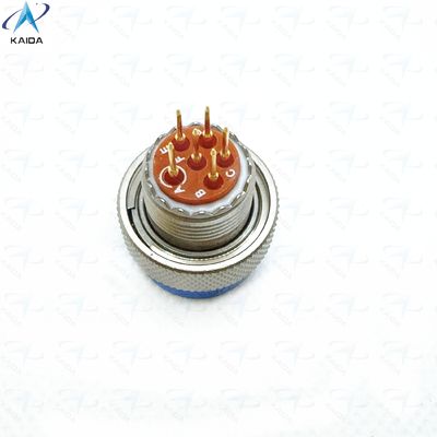MIL-DTL-38999 Serie 2 Isolatore termoplastico Nichello senza elettroli Corto di PCB 6 Contatti di Coda Dorata MS27484T10F98PCN