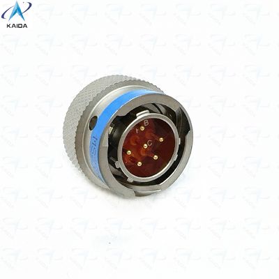 MIL-DTL-38999 Serie 2 Isolatore termoplastico Nichello senza elettroli Corto di PCB 6 Contatti di Coda Dorata MS27484T10F98PCN