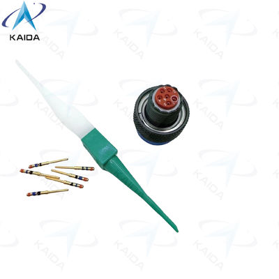 MIL-DTL-38999 Serie II Leggia di rame verde oliva Stagno militare di contatto con isolante termoplastico MS27484T08B35P JTG06