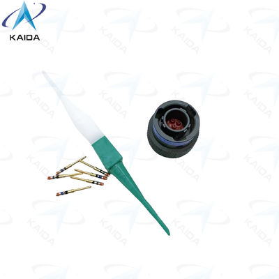 MIL-DTL-38999 Serie II Leggia di rame verde oliva Stagno militare di contatto con isolante termoplastico MS27484T08B35P JTG06