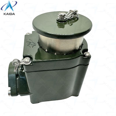 Connettore elettrico circolare a contatto con saldatura della serie Y16H con conchiglia di alluminio cadmio verde oliva.Y16H-2416TJ
