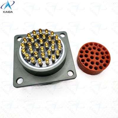 500V MIL-DTL-26482 Serie I connettore a guscio in lega di alluminio resistente per il ricevitore di flange quadrata industriale MS3112E18-32PN