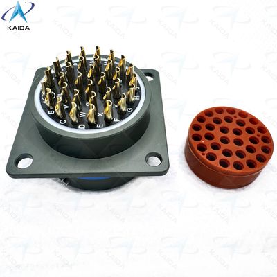 500V MIL-DTL-26482 Serie I connettore a guscio in lega di alluminio resistente per il ricevitore di flange quadrata industriale MS3112E18-32PN