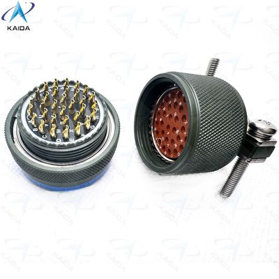 Connettore in miniatura con finitura a conchiglia di cadmio verde-oliva MIL-DTL-26482 Serie I per uso militare e aerospaziale MS3116F18-32PN.