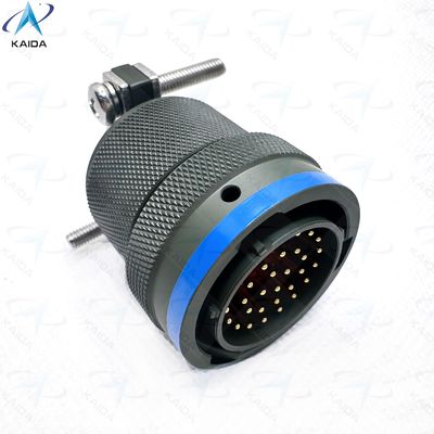 Connettore in miniatura con finitura a conchiglia di cadmio verde-oliva MIL-DTL-26482 Serie I per uso militare e aerospaziale MS3116F18-32PN.