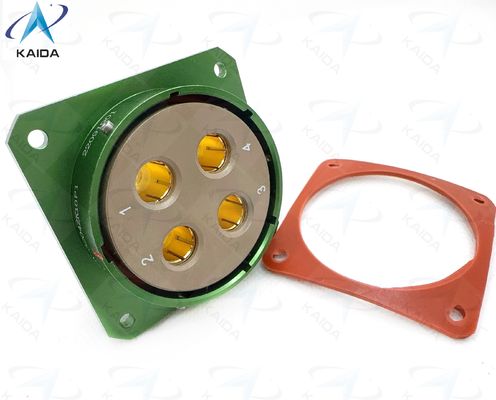Collegatore elettrico circolare in alluminio -55C a 125C per macchine industriali ad elevate temperature.Connettore ad alta corrente.Y50DX-3204ZK10P1