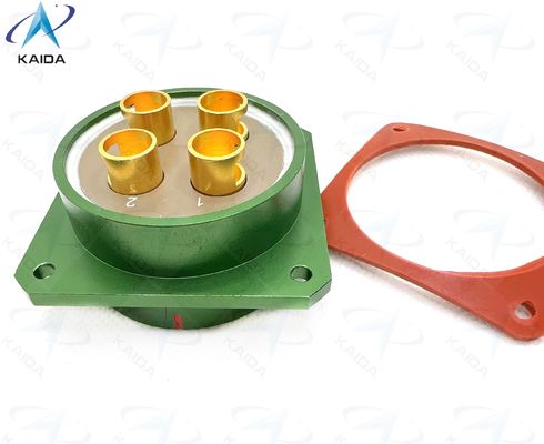Collegatore elettrico circolare in alluminio -55C a 125C per macchine industriali ad elevate temperature.Connettore ad alta corrente.Y50DX-3204ZK10P1
