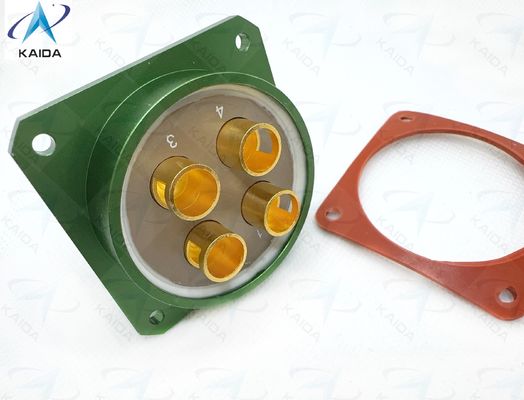 Collegatore elettrico circolare in alluminio -55C a 125C per macchine industriali ad elevate temperature.Connettore ad alta corrente.Y50DX-3204ZK10P1