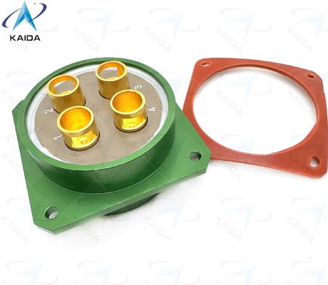 Collegatore elettrico circolare in alluminio -55C a 125C per macchine industriali ad elevate temperature.Connettore ad alta corrente.Y50DX-3204ZK10P1