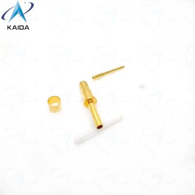 Insulated Crimp Type D38999 Series Copper Alloy Connectors for Heavy-Duty Applications.16# Coax  Male Contacts.Amphenol&Souriau