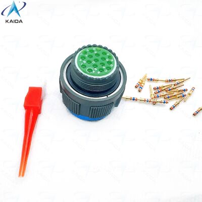 Corrente nominale 7.5 A MIL DTL 38999 Serie Ⅲ Connettore circolare con guscio in alluminio Soluzioni di connessione elettrica robuste. D38999/26WD18PN. TV06RW15-18PN. 8D5-15W18PN