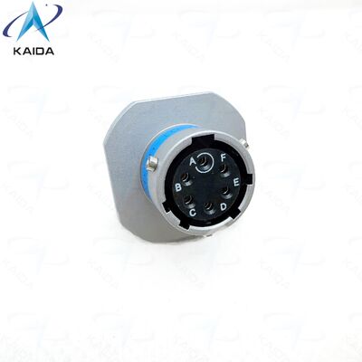 Connettore circolare MIL DTL 26482 Serie II, 6 contatti. PT04A-10-6S-072. Placcatura in zinco-nichel grigio. Presa per collegamento cavo