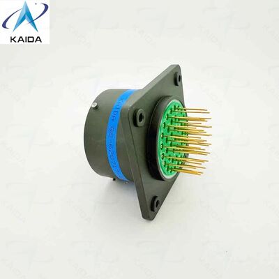 MIL DTL 38999 Serie I Connettori per ricevitori da montaggio a scatola.88-628717-41S.Tasse della conchiglia 21,41 Contatti PCB.Olive Green Cadmium.LJTP02R