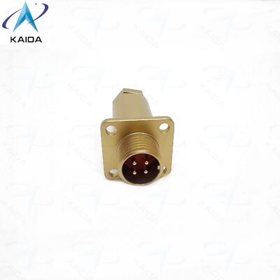 Ricettacolo a flangia quadrata PC-4ZJ connettore PC serie connettore standard russo.PC4ZB. Lega di alluminio, finitura cromata