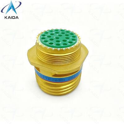 Connettore MIL DTL 38999 Serie III con passivazione in bronzo. TV01.D38999/21TE26SN. Disposizione inserto 17-26. 26 pin femmina.