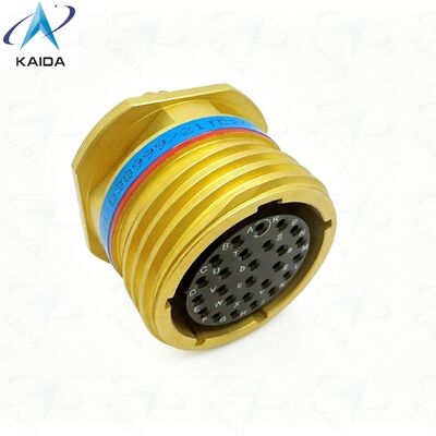 Connettore MIL DTL 38999 Serie III con passivazione in bronzo. TV01.D38999/21TE26SN. Disposizione inserto 17-26. 26 pin femmina.