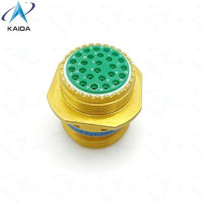 Connettore MIL DTL 38999 Serie III con passivazione in bronzo. TV01.D38999/21TE26SN. Disposizione inserto 17-26. 26 pin femmina.