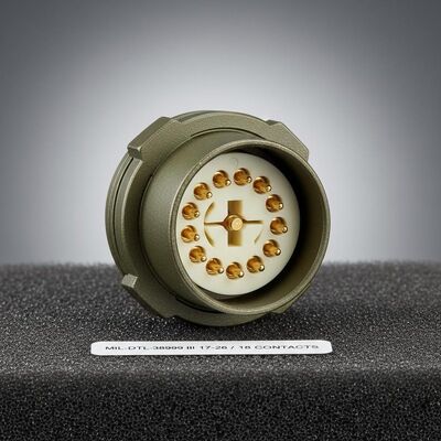 18 Numero di Contatti MIL-DTL-38999 Serie Ⅲ Connettore Circolare Offerta Disposizione Inserti 17-26 per Connessioni Sicure