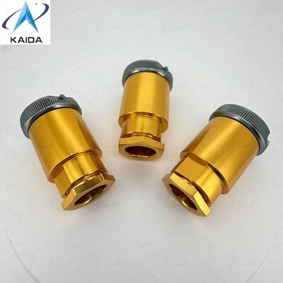 Accoppiamento a baionetta PC-32T PC serie connettore standard russo.Anodizzato giallo.32 pin.Straight plug con backshell