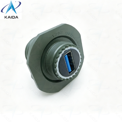 USB 2.0 Cordset Insert Arrangement MIL DTL 38999 Series Ⅲ.USBFTV71G.Square Flange Receptacle