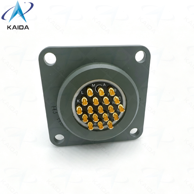 Tipo di contatto per saldatura MIL-DTL-26482 Serie I Collegatore circolare con tensione nominale di 500 V.Custom Square Flange Receptacle.MS3112R14-19SN-01