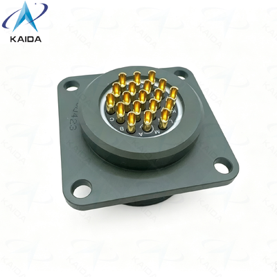 Tipo di contatto per saldatura MIL-DTL-26482 Serie I Collegatore circolare con tensione nominale di 500 V.Custom Square Flange Receptacle.MS3112R14-19SN-01