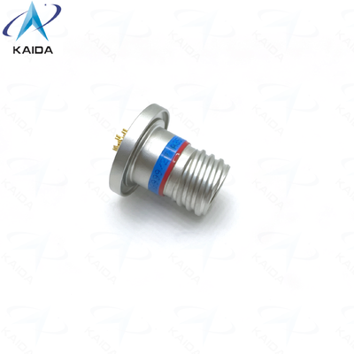 Connettore MIL DTL 38999 Serie III con attacco saldato ermetico. D38999/27NA35PN. Acciaio inossidabile passivato.