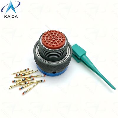 31 pin MIL DTL 38999 Serie II connettore elettrico.MS27484T14B35P.Straight Plug.MS27484T14B35P.Olive Green Cadmium
