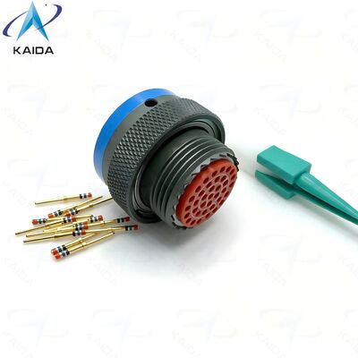 31 pin MIL DTL 38999 Serie II connettore elettrico.MS27484T14B35P.Straight Plug.MS27484T14B35P.Olive Green Cadmium