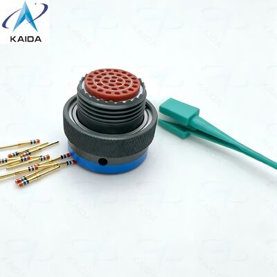 31 pin MIL DTL 38999 Serie II connettore elettrico.MS27484T14B35P.Straight Plug.MS27484T14B35P.Olive Green Cadmium