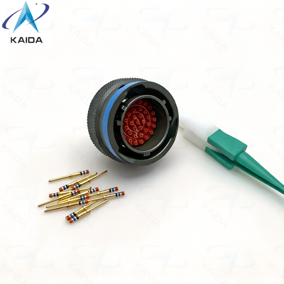 31 pin MIL DTL 38999 Serie II connettore elettrico.MS27484T14B35P.Straight Plug.MS27484T14B35P.Olive Green Cadmium
